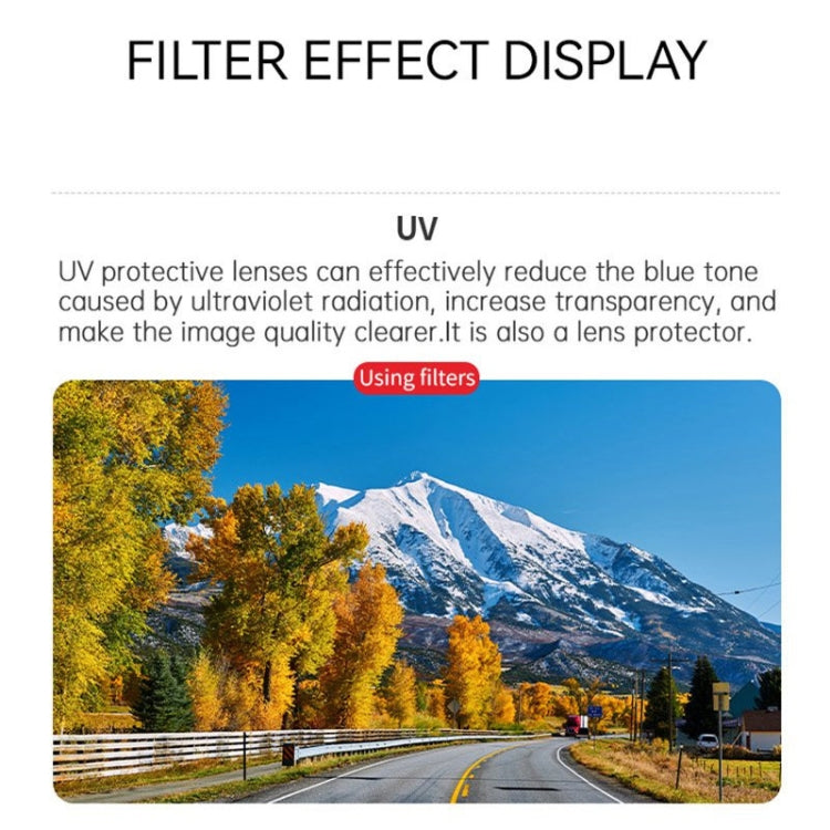 For DJI Air 3S STARTRC 6 in 1 ND8 ND16 ND32 ND64 UV CPL Lens Filter, ND8 ND16 ND32 ND64 UV CPL