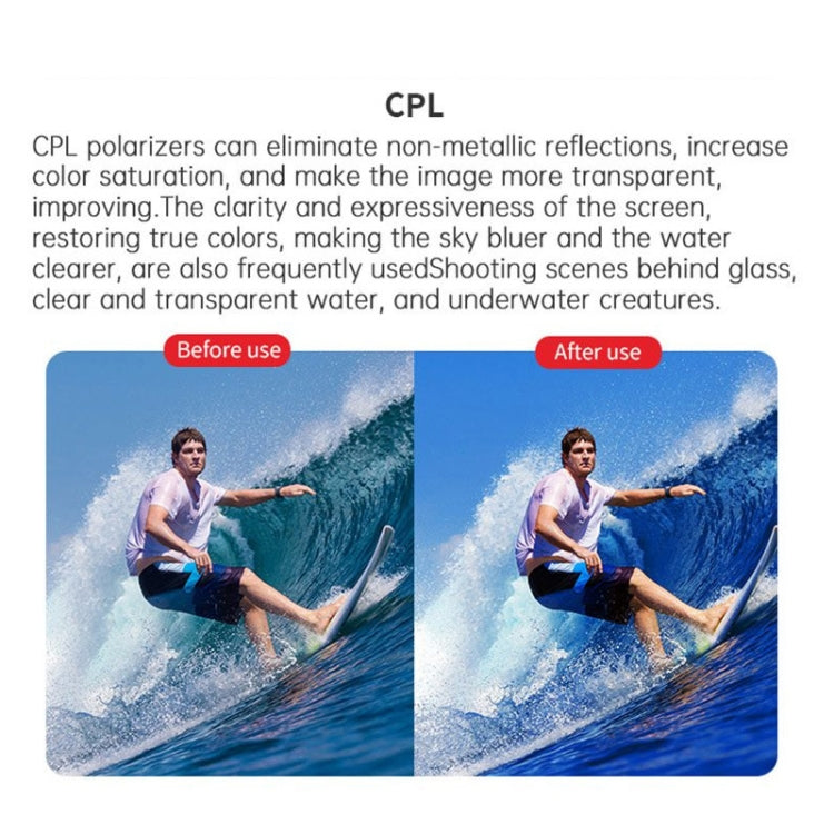 For DJI Air 3S STARTRC 6 in 1 ND8 ND16 ND32 ND64 UV CPL Lens Filter, ND8 ND16 ND32 ND64 UV CPL