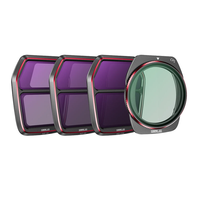 For DJI Air 3S STARTRC 4 in 1 ND16 ND64 ND256 CPLCPL Lens Filter, ND16 ND64 ND256 CPL