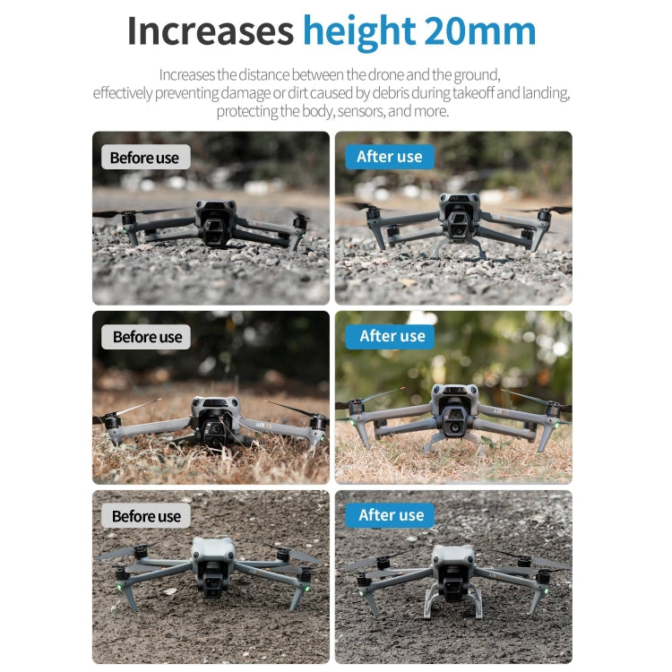 For DJI Air 3S / 3 STARTRC Folding Anti-fall Anti-dirt Heightened Landing Gear Training Rack