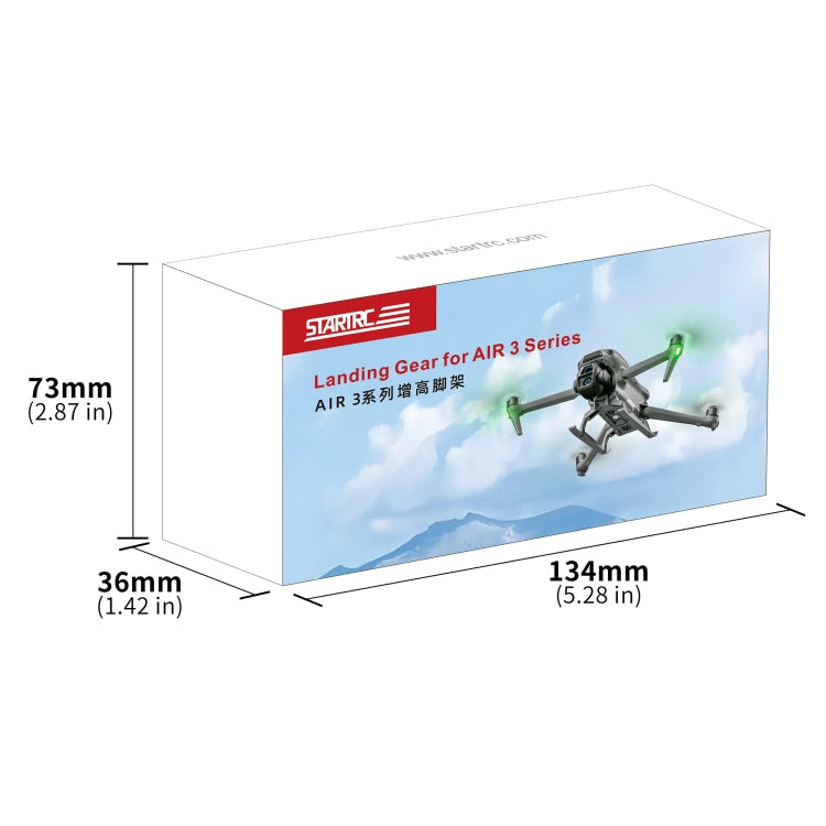 For DJI Air 3S / 3 STARTRC Folding Anti-fall Anti-dirt Heightened Landing Gear Training Rack
