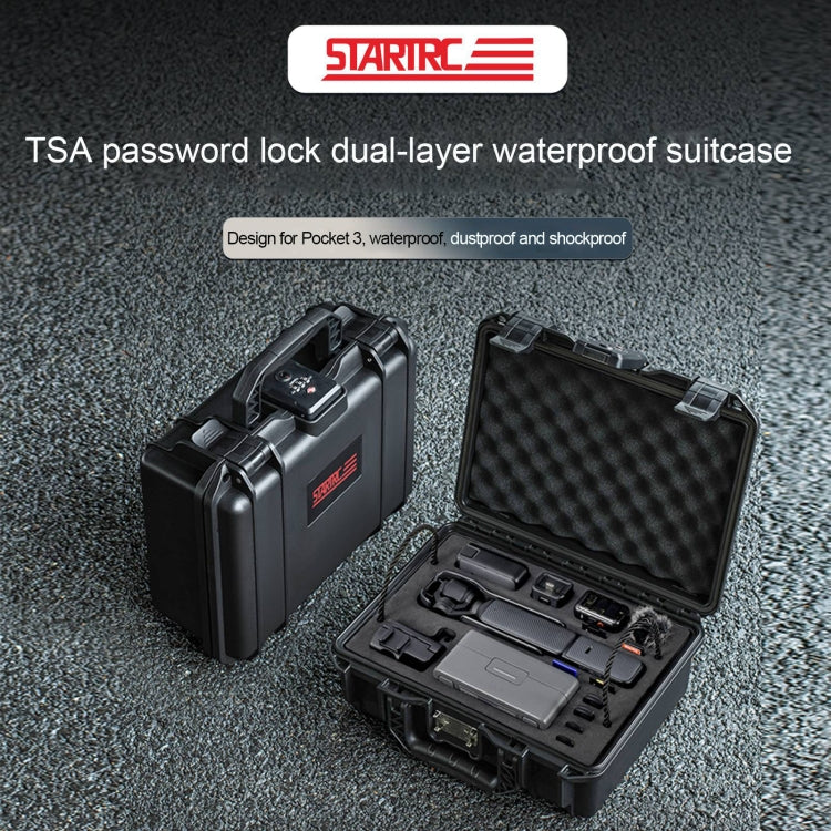 For DJI Osmo Pocket 3 STARTRC TSA Combination Lock Waterproof EVA ABS Dual-layer Suitcase Storage Box, For DJI Osmo Pocket 3
