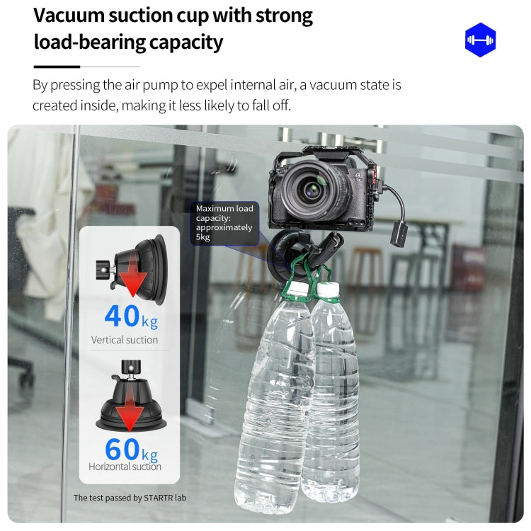 For DJI OSMO Pocket 3 STARTRC Suction Cup Holder Expansion Adapter Bracket, For DJI OSMO Pocket 3 Suction Cup Holder
