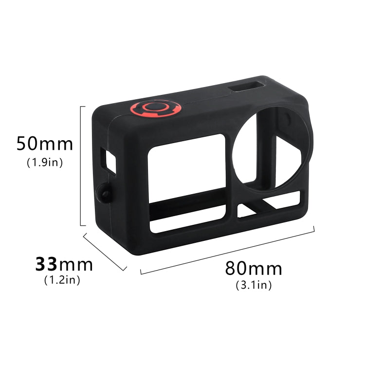 For DJI Osmo Action 5 Pro STARTRC Silicone Protective Case with Lens Cover