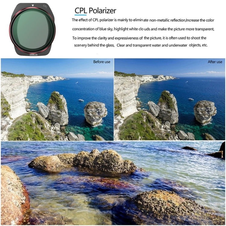 For DJI Air 3S STARTRC CPL Lens Filter, CPL