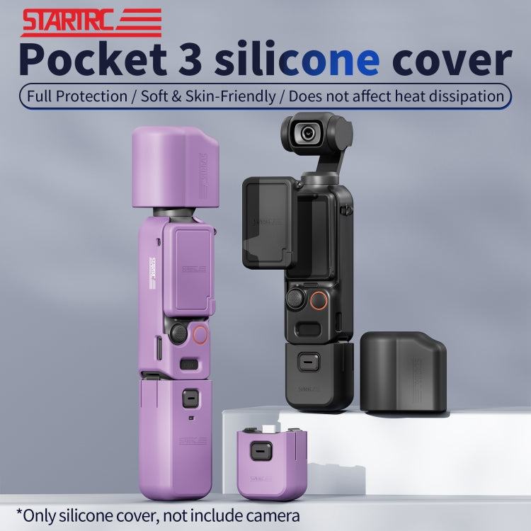 For DJI OSMO Pocket 3 STARTRC 5 in 1 Body Lens Handle Screen Silicone TPU Case, 5 in 1 Case