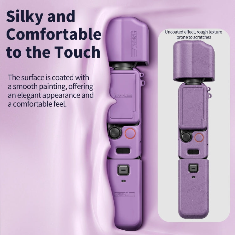 For DJI OSMO Pocket 3 STARTRC 5 in 1 Body Lens Handle Screen Silicone TPU Case, 5 in 1 Case