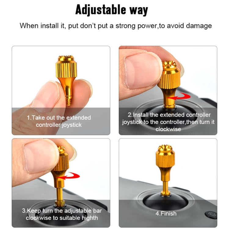 2 PCS STARTRC Drone Remote Control Retractable Adjustment Aluminum Alloy Rockers for DJI  Air 2S / Mini 2 / Mavic Air 2, For DJI Air 2S / Mini 2 / Mavic Air 2