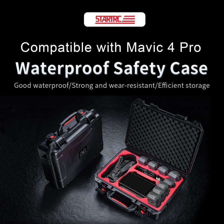 For DJI Mavic 4 Pro STARTRC Waterproof ABS Suitcase Storage Box, For DJI Mavic 4 Pro