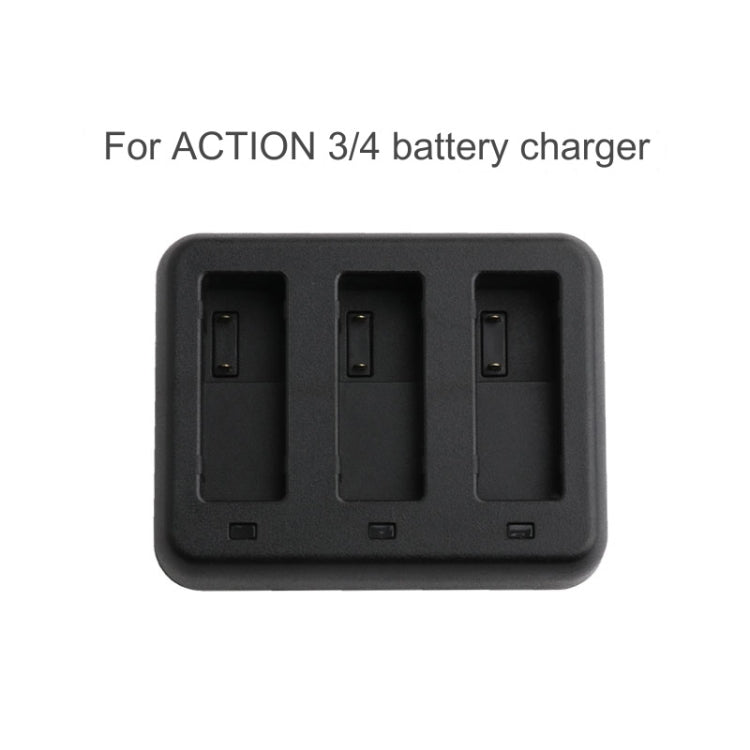 For DJI Osmo Action 4 / 3 Tri-Slot Batteries Fast Charger, Tri-Slot Batteries Charger