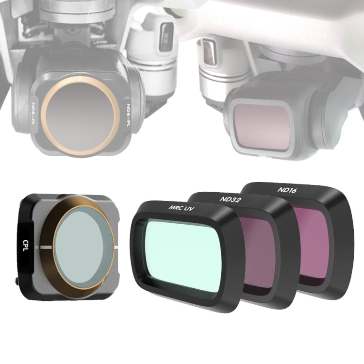 JSR Drone 4 in 1 UV+CPL+ND16+ND32 Lens Filter for DJI MAVIC Air 2, UV+CPL+ND16+ND32