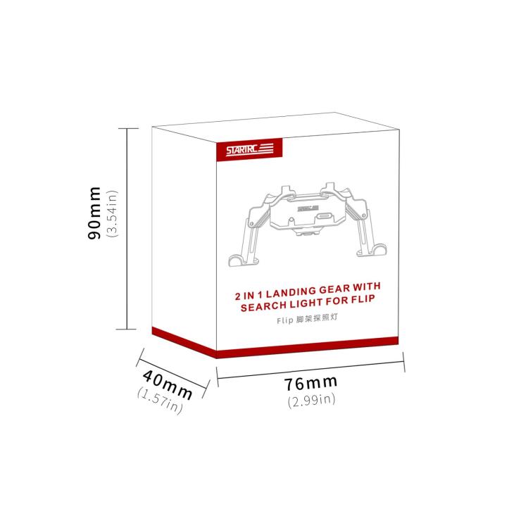 For DJI Flip STARTRC LED Light Folding Heightened Landing Gear Training Rack