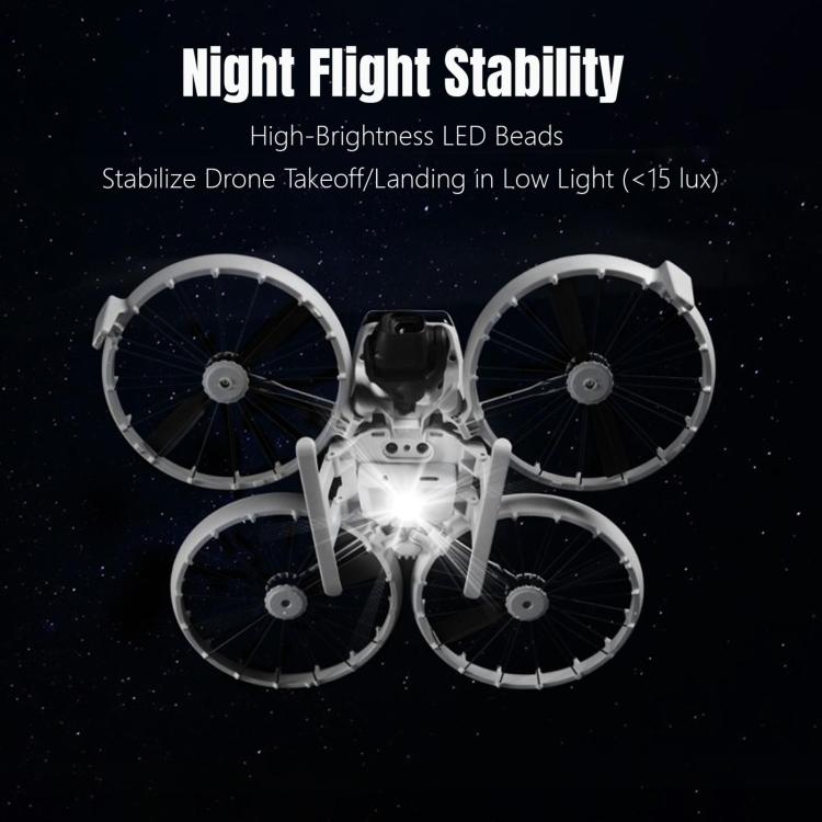 For DJI Flip STARTRC LED Light Folding Heightened Landing Gear Training Rack