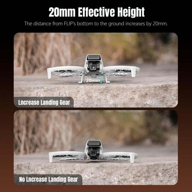 For DJI Flip STARTRC LED Light Folding Heightened Landing Gear Training Rack