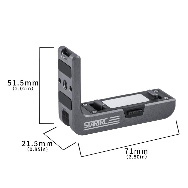 For DJI Osmo Action 5 Pro / 4 / 3 STARTRC L-shaped Magnetic Quick Release Bracket, For DJI Osmo Action 5 Pro / 4 / 3 L-shaped