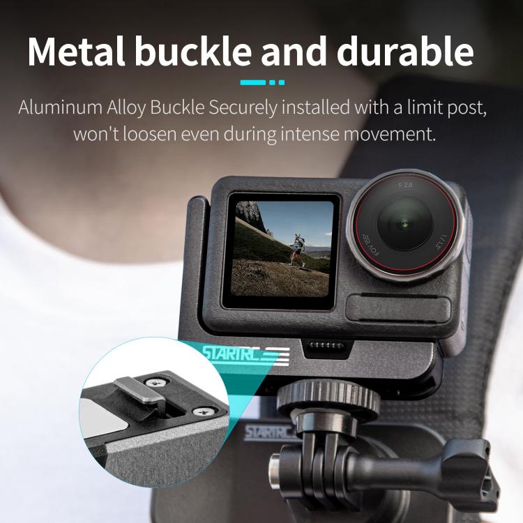 For DJI Osmo Action 5 Pro / 4 / 3 STARTRC L-shaped Magnetic Quick Release Bracket, For DJI Osmo Action 5 Pro / 4 / 3 L-shaped