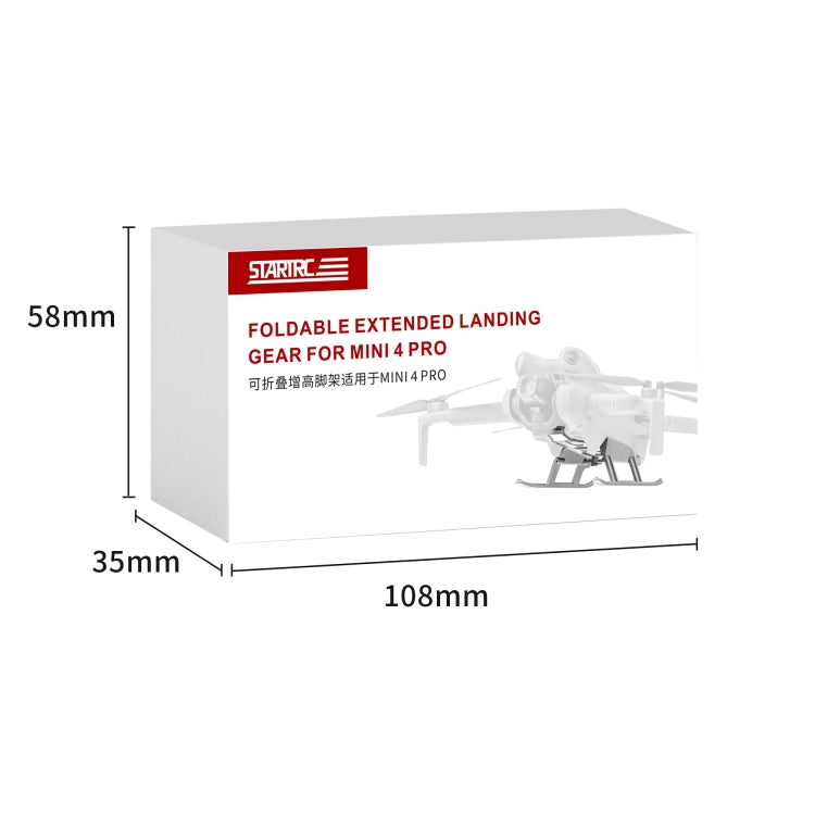 For DJI Mini 4 Pro STARTRC Folding Anti-fall Anti-dirt Heightened Landing Gear Training Rack, For DJI Mini 4 Pro