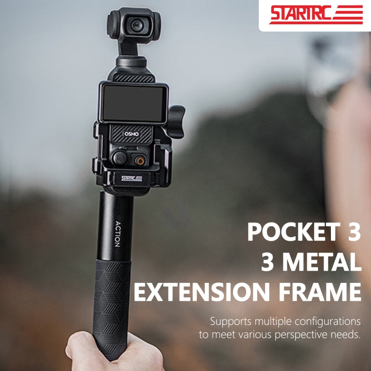 For DJI OSMO Pocket 3 STARTRC Metal Protection Frame Cage Expansion Adapter Bracket, For DJI OSMO Pocket 3 Metal Protection Frame