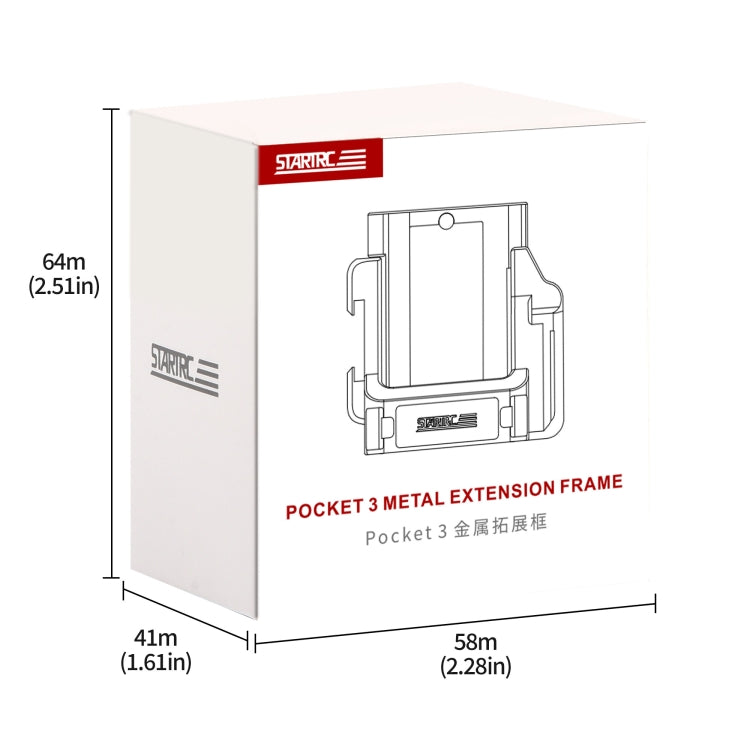 For DJI OSMO Pocket 3 STARTRC Metal Protection Frame Cage Expansion Adapter Bracket, For DJI OSMO Pocket 3 Metal Protection Frame