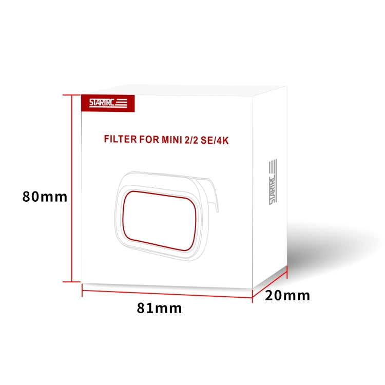 For DJI Mini 4K / Mini 2 SE / Mini 2 STARTRC 4 in 1 ND8 ND16 ND32 ND64 Lens Filter, For DJI Mini 4K / Mini 2 SE / Mini 2