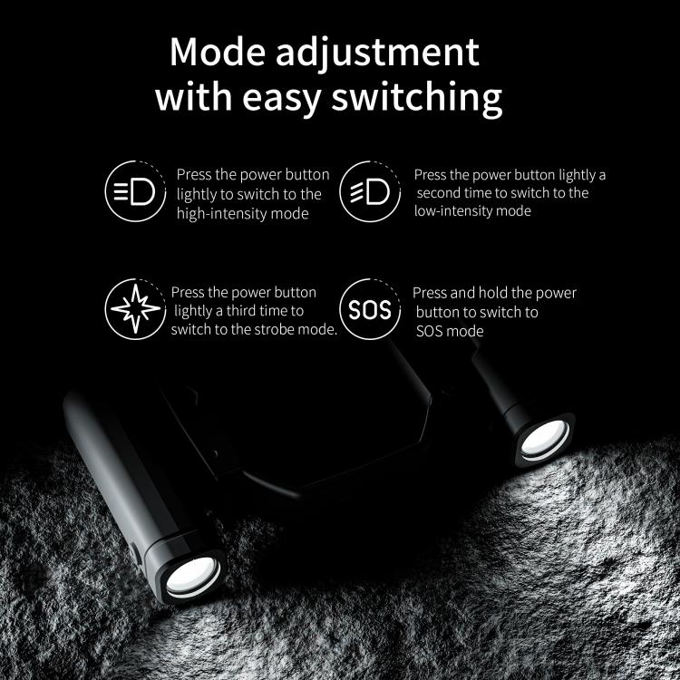 For DJI Mini 4 Pro STARTRC Night Navigation Searchlight LED Flashlight Rechargeable Refill Lighting Signal Light