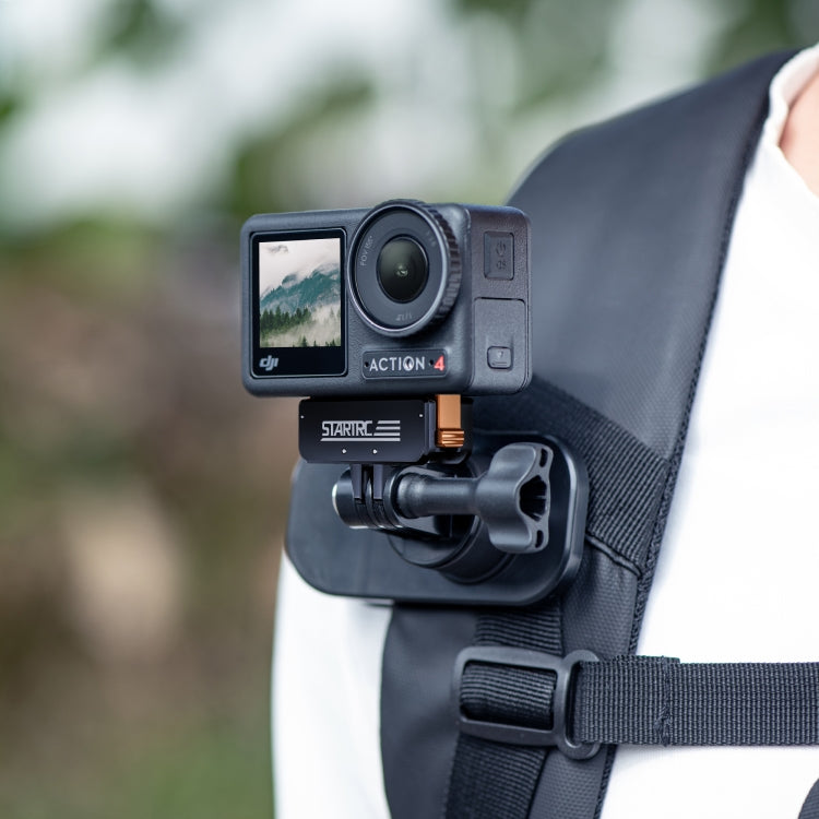 For DJI Osmo Action 4 / 3 STARTRC Metal Quick Adapter Magnetic Foldable Extension Bracket, For DJI Osmo Action 4 / 3 Metal