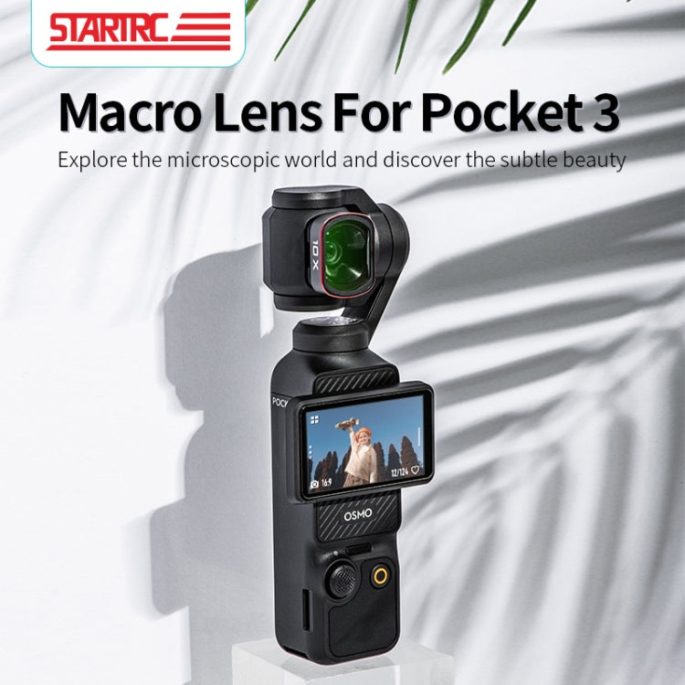 For DJI OSMO Pocket 3 STARTRC 10X Macro Lens Filter, 10X Macro