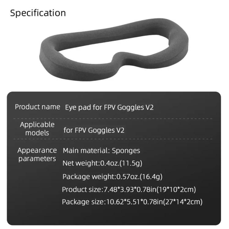 For DJI FPV Goggles V2  BRDRC Flying Glasses Protector Eyecups, For DJI FPV Goggles V2