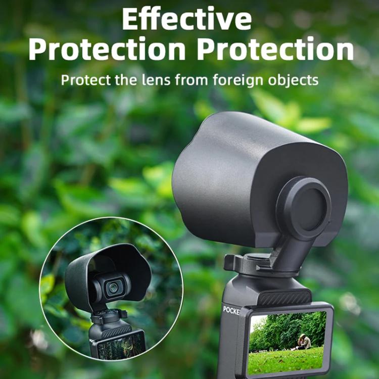 For DJI OSMO Pocket 3 BRDRC Sunshade Lens Protective Cover Hood, For DJI OSMO Pocket 3