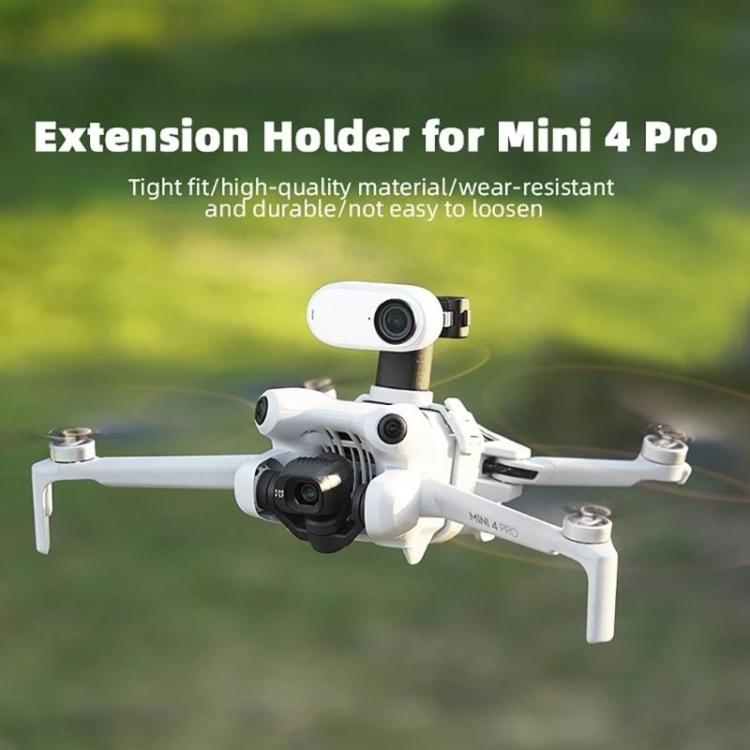 For DJI Mini 4 Pro BRDRC Action Camera Holder Bracket Adapter Drone Gimbal Extension Mount, For DJI Mini 4 Pro