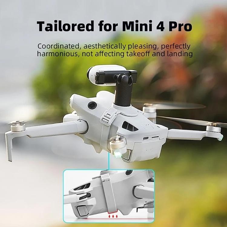 For DJI Mini 4 Pro BRDRC Action Camera Holder Bracket Adapter Drone Gimbal Extension Mount, For DJI Mini 4 Pro