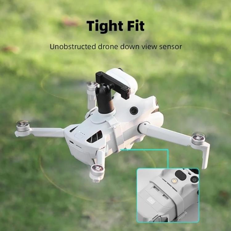 For DJI Mini 4 Pro BRDRC Action Camera Holder Bracket Adapter Drone Gimbal Extension Mount, For DJI Mini 4 Pro