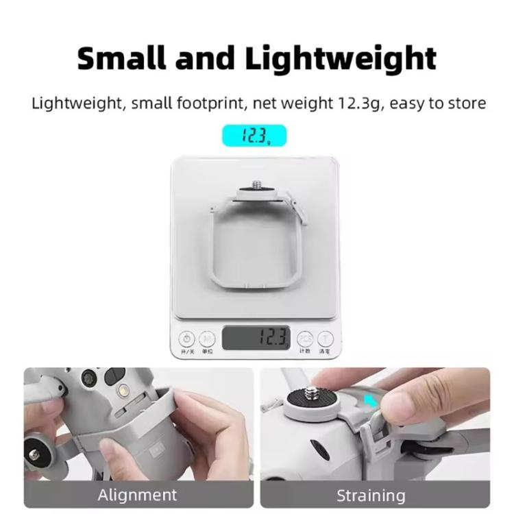 For DJI Mini 4 Pro BRDRC Action Camera Holder Bracket Adapter Drone Gimbal Extension Mount, For DJI Mini 4 Pro