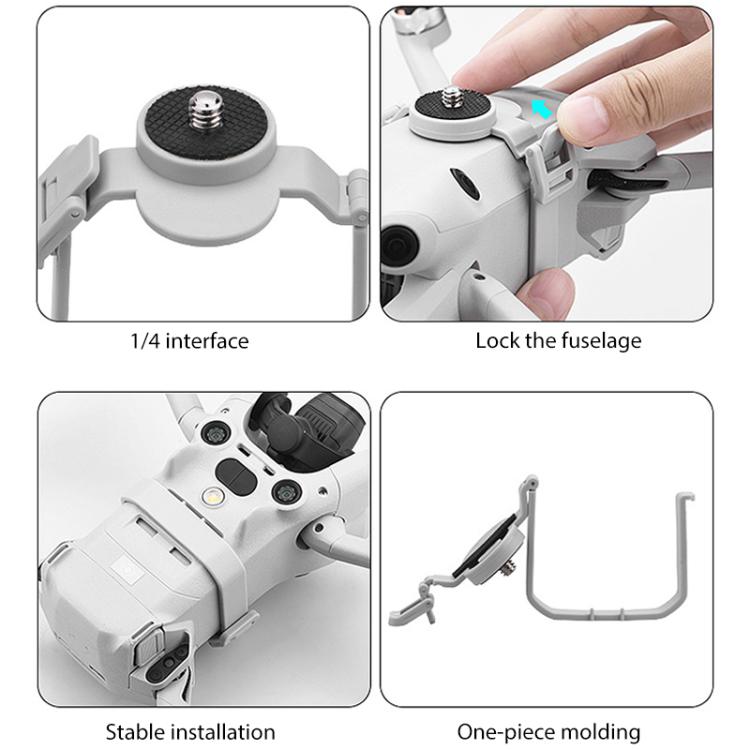 For DJI Mini 4 Pro BRDRC Action Camera Holder Bracket Adapter Drone Gimbal Extension Mount, For DJI Mini 4 Pro