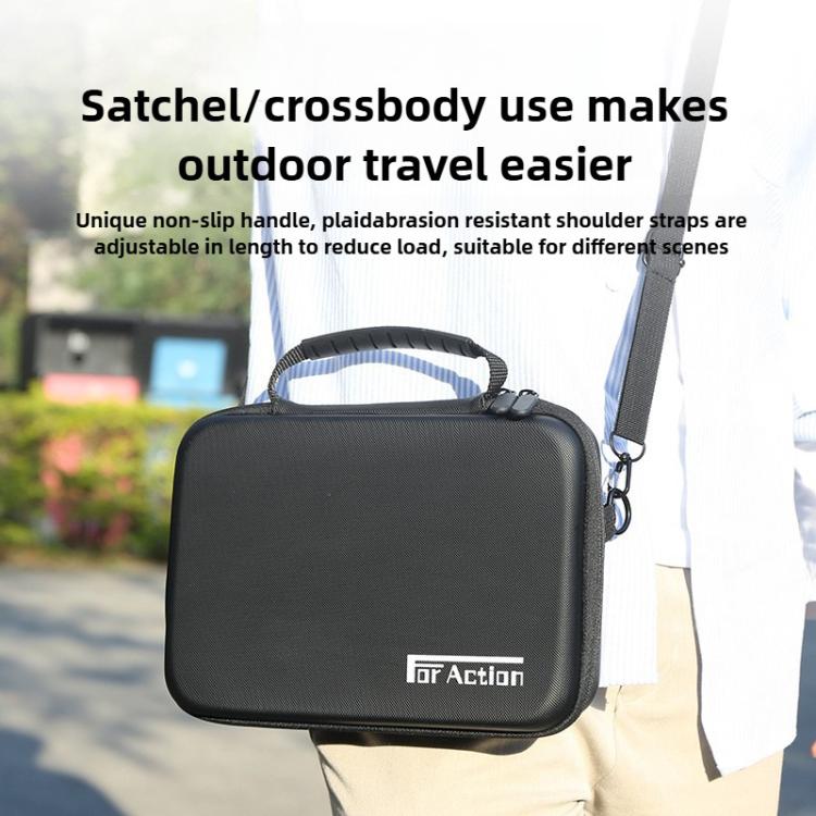 For DJI Osmo Action 5 Pro / 4 / 3 Camera and Accessories PU Storage Bag
