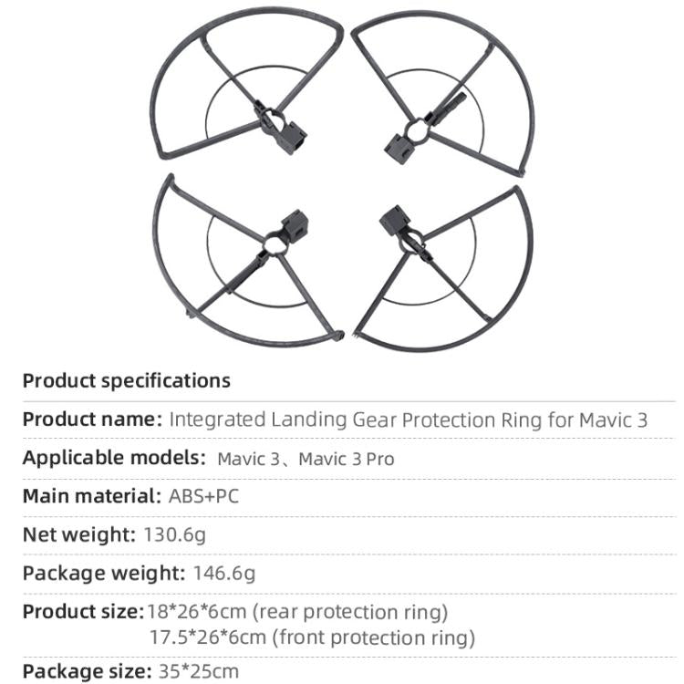 For DJI Mavic 3 / 3 Pro BRDRC Drone Propeller Protective Guard Anti-collision Ring, For DJI Mavic 3 / 3 Pro