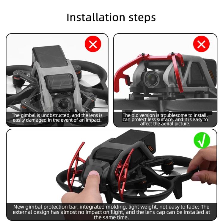 For DJI Avata BRDRC Gimbal Lens Anti-collision Aluminum Alloy Guard Bumper