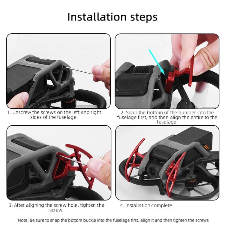 For DJI Avata BRDRC Gimbal Lens Anti-collision Aluminum Alloy Guard Bumper