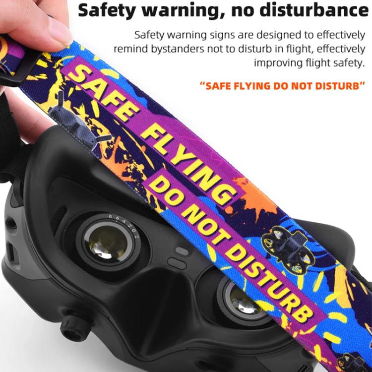BRDRC Colorful Graffiti Headband Fixed Strap For DJI Aavta Goggles 2 / FPV Goggles V2