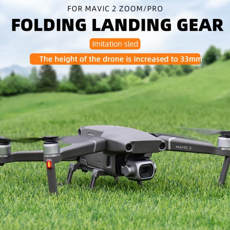 For DJI Mavic 2 BRDRC Sled Folding Heightened Landing Gear Training Rack, For DJI Mavic 2