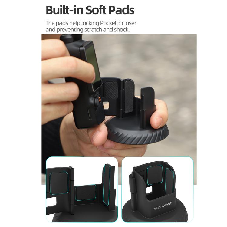 For DJI Osmo Pocket 3 Sunnylife Magnetic Base Mount Tabletop Base Stand Holder, OP3-MZ982