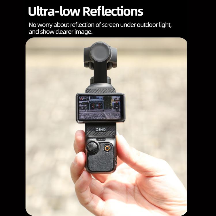 For DJI Osmo Pocket 3 Sunnylife Lens Screen Protector AR Anti-reflection Tempered Glass Film with Film Locator, Lens Screen Protector