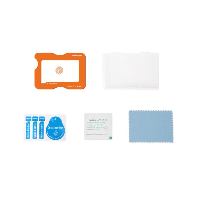 For DJI Osmo Pocket 3 Sunnylife Screen Protector AR Anti-reflection Tempered Glass Film with Film Locator, Screen Protector