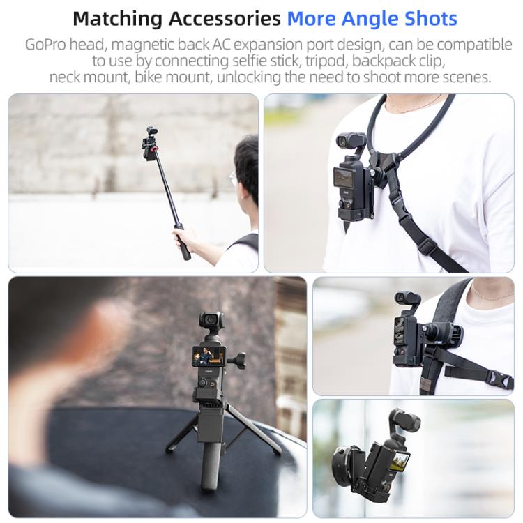 For DJI Osmo Pocket 3 STARTRC Folding Magnetic Mount Base Fixed Bracket