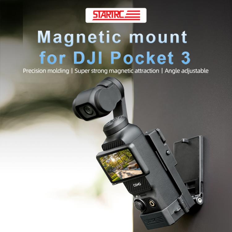 For DJI Osmo Pocket 3 STARTRC Folding Magnetic Mount Base Fixed Bracket