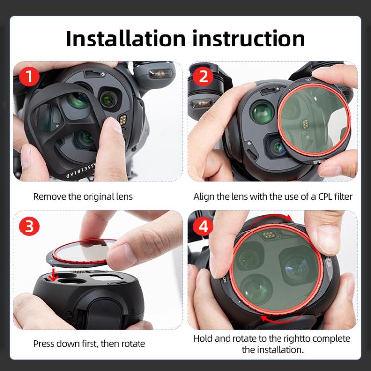 For DJI Mavic 4 Pro STARTRC CPL Lens Filter, CPL
