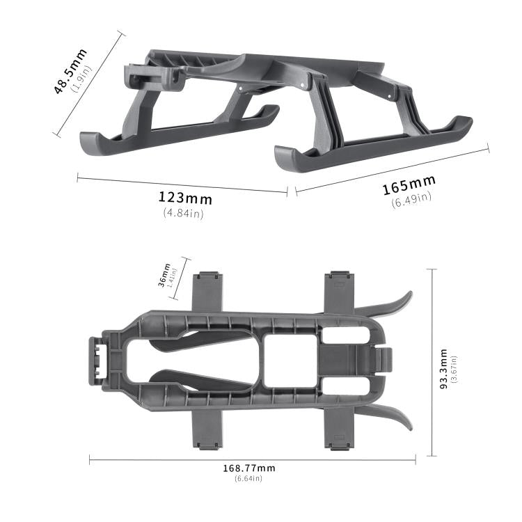 For DJI Mavic 4 Pro STARTRC Sled Anti-fall Anti-dirt Heightened Landing Gear Training Rack, For DJI Mavic 4 Pro