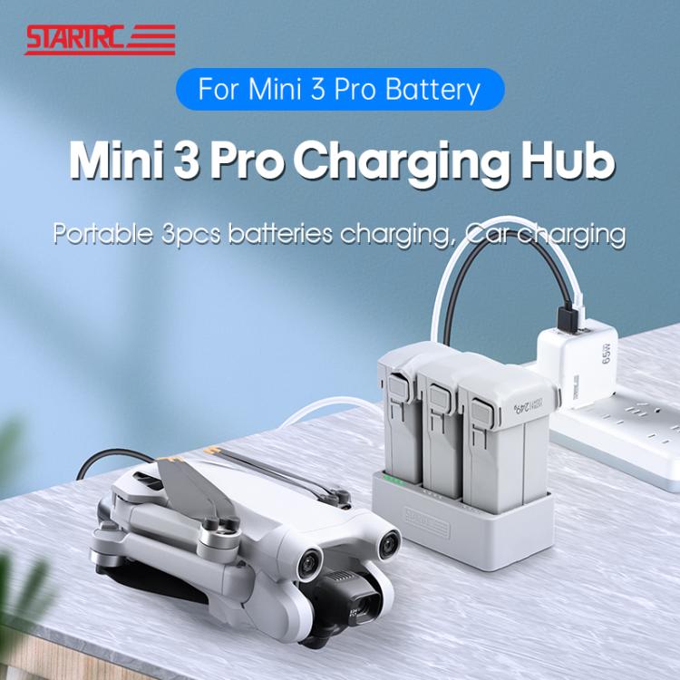 For DJI Mini 3 Pro STARTRC 3 in 1 Charging Butler Battery Charger