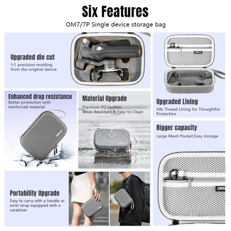 For DJI Osmo Mobile 7 / 7P STARTRC Portable Body Travel Carrying Bag, For DJI Osmo Mobile 7 / 7P Body