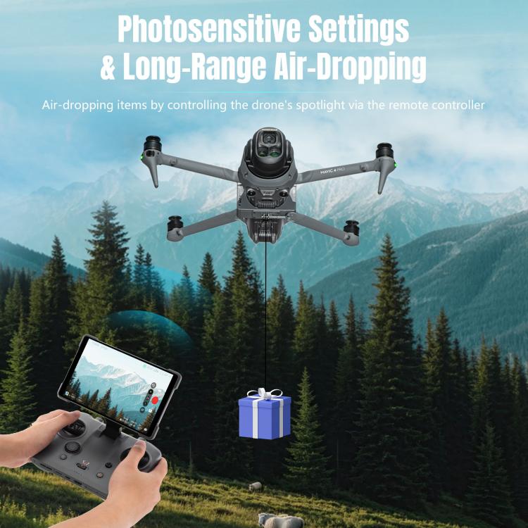 For DJI Mavic 4 Pro STARTRC Air-Dropping System Thrower Parabolic with Expansion Bracket, For DJI Mavic 4 Pro